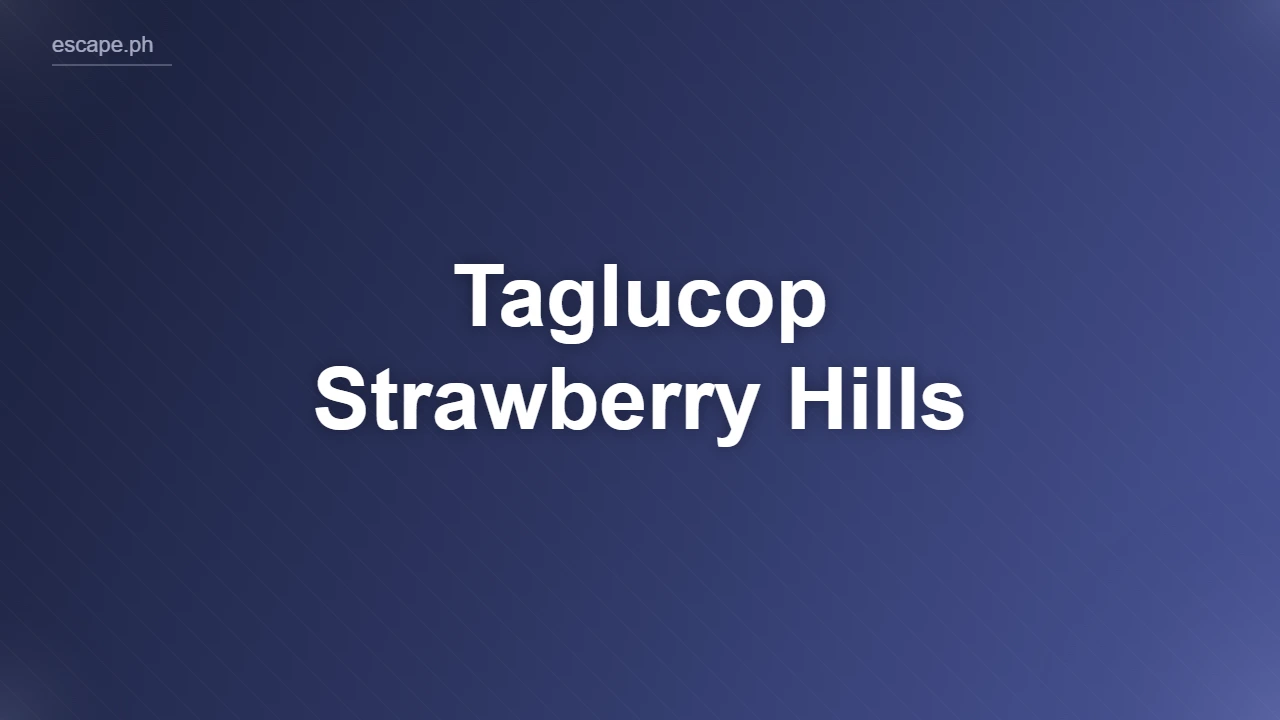 Taglucop Strawberry Hills