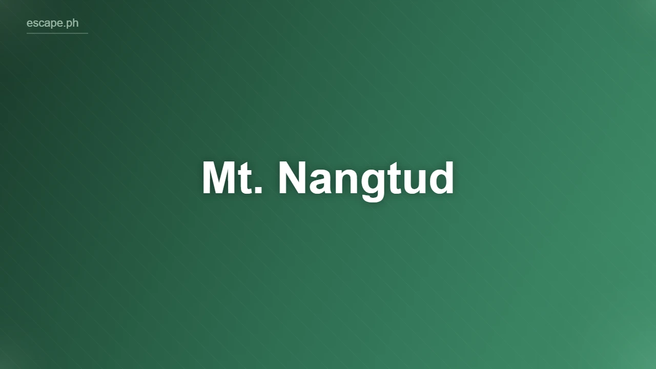 Mt. Nangtud
