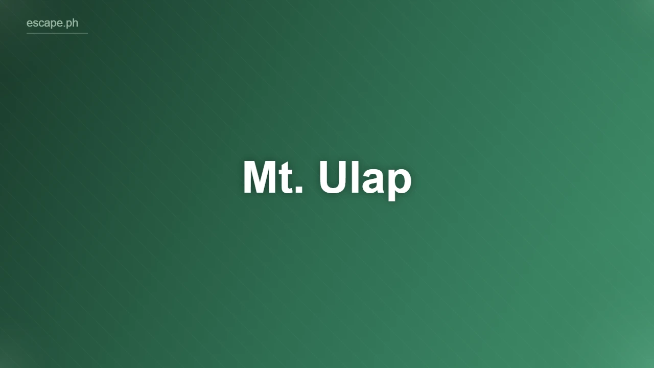 Mt. Ulap