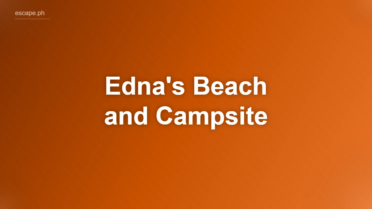Edna's Beach and Campsite