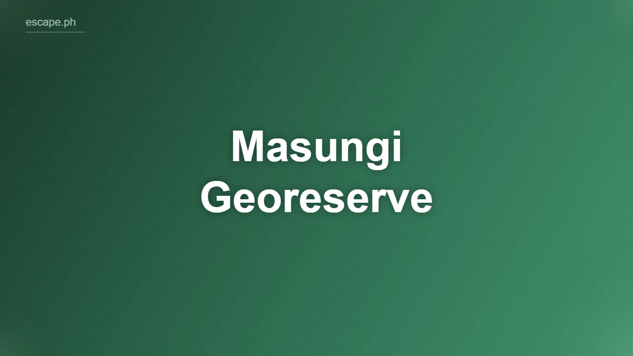 Masungi Georeserve