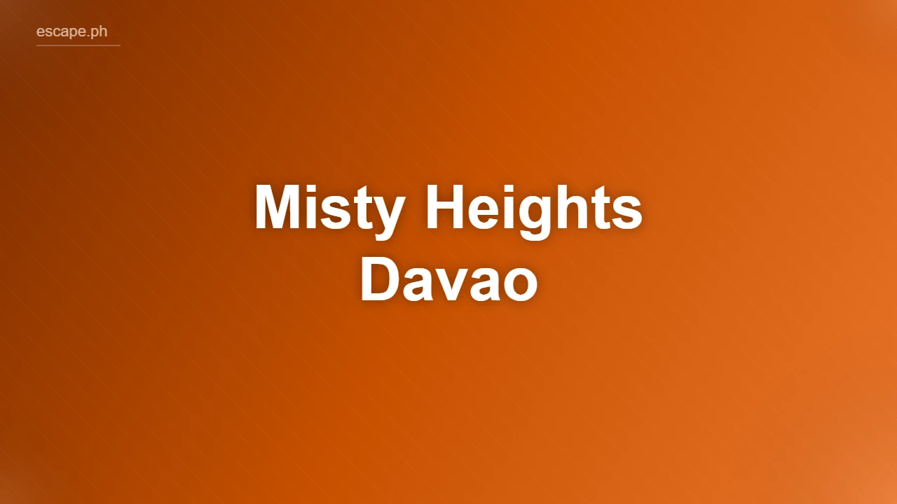 Misty Heights Davao