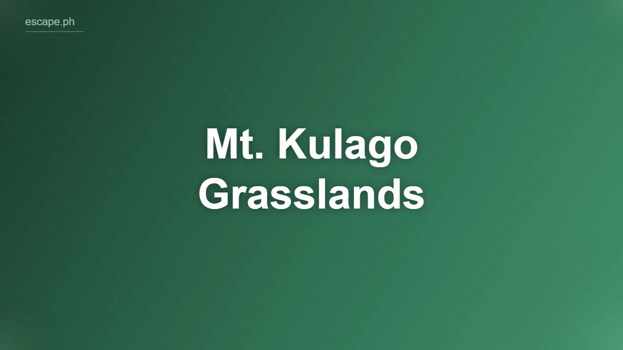 Mt. Kulago Grasslands