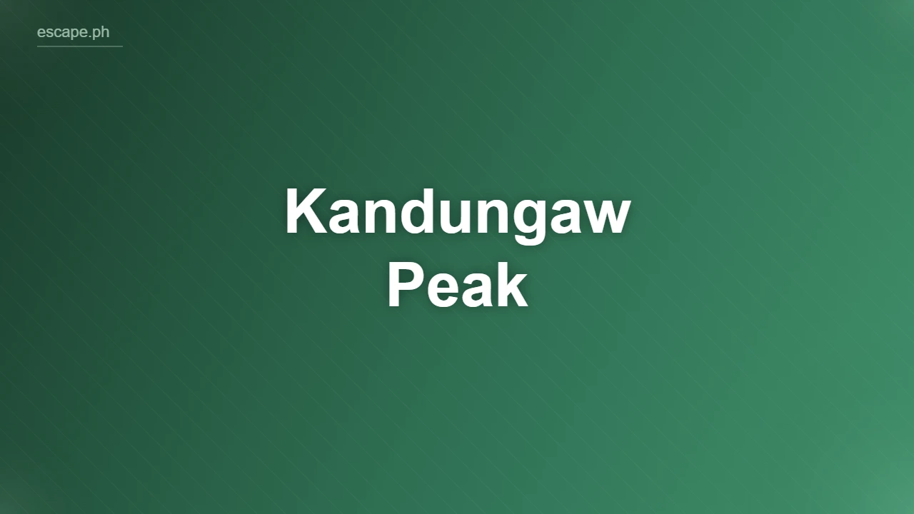 Kandungaw Peak